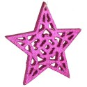 Fioletowa Brokatowa Zawieszka Gwiazda 10 cm