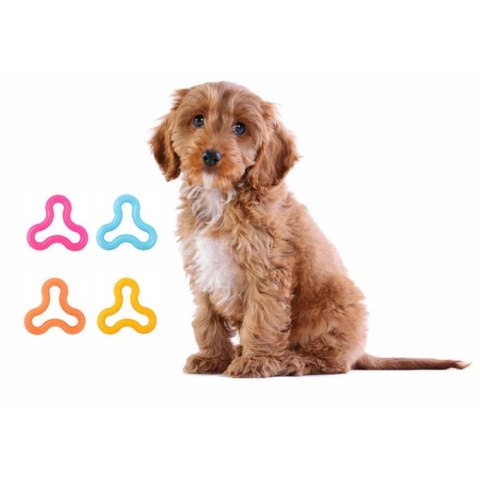 Gumowy Gryzak dla Zwierząt w Kolorze Pomarańczowym