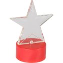 Gwiazdka Akrylowa LED Czerwona - Ozdoba Świąteczna