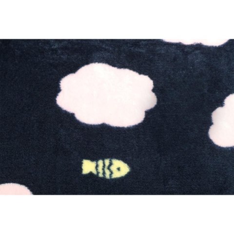 Kocyk dla psa Chmurka w kolorze ciemno granatowym o wymiarach 40x60cm