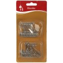 Komplet 40 Srebrnych Haczyków o Wielkości 5 cm