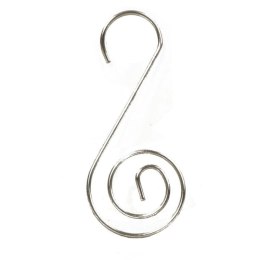 Komplet 40 Srebrnych Haczyków o Wielkości 5 cm