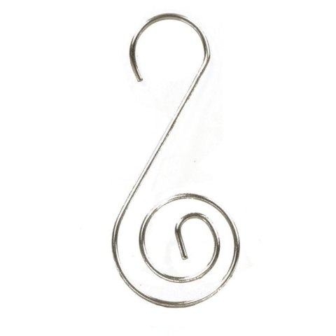 Komplet 40 Srebrnych Haczyków o Wielkości 5 cm