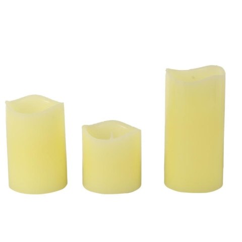 Komplet Bożonarodzeniowych Świeczek LED o Różnej Wysokości