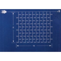 Kurtyna Świetlna LED o Rozszerzalnym Rozmiarze z 100 Kolorowymi Lampkami w Kształcie Śnieżynki