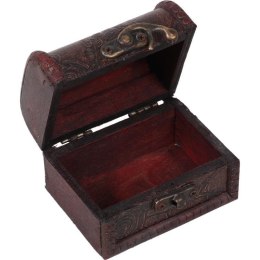 Mała szkatułka w kolorze brązowym