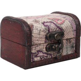 Mały kuferek w kolorze brązowym