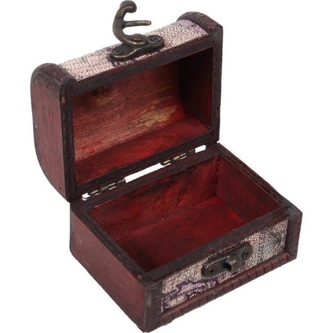 Mały kuferek w kolorze brązowym