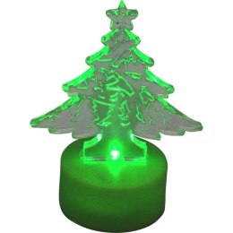 Mini Choinka Akrylowa z Zielonym LED Podświetleniem