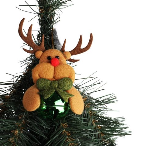 Pluszowy Renifer z Dzwoneczkiem - Zawieszka 10cm