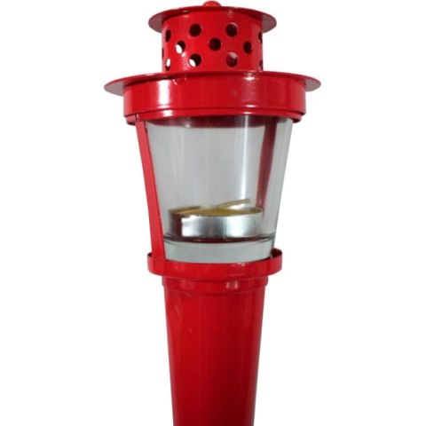 Pochodnia Metalowa Citronella do Odstraszania Owadów - Czerwona