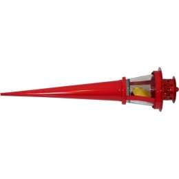 Pochodnia Metalowa Citronella do Odstraszania Owadów - Czerwona