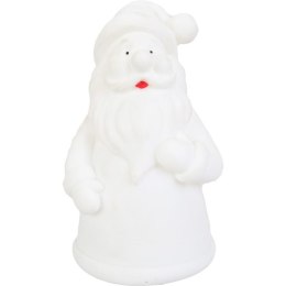 Podświetlana Figurka Mikołaja z Kolorowym Światełkiem LED, 12.5 cm
