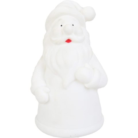 Podświetlana Figurka Mikołaja z Kolorowym Światełkiem LED, 12.5 cm