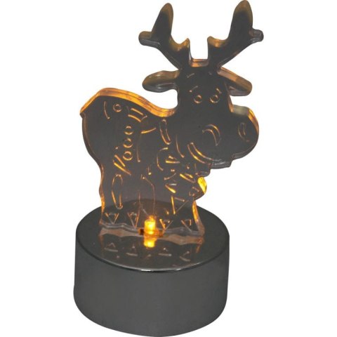 Renifer Akrylowy z Podświetleniem LED - Ozdoba Nocna