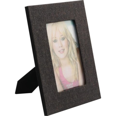 Stojąca ramka na zdjęcie z czarną tkaniną 16 x 21 cm