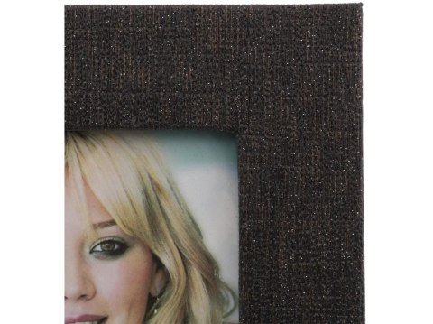Stojąca ramka na zdjęcie z czarną tkaniną 16 x 21 cm