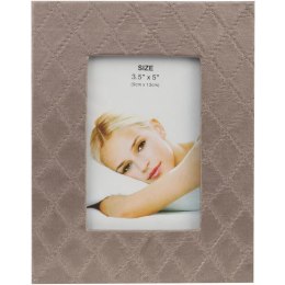 Stojąca ramka na zdjęcie z imitacją skóry 15x19 cm