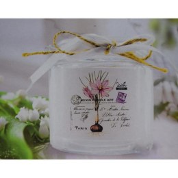 Świecznik Szklany w Słoiku z Uchwytem - Dekoracja Wnętrza/Tarasu