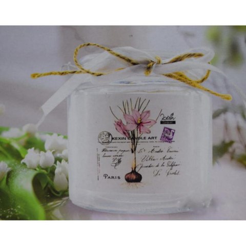 Świecznik Szklany w Słoiku z Uchwytem - Dekoracja Wnętrza/Tarasu