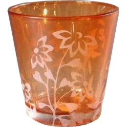 Świecznik pomarańczowy 6 cm