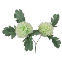 Sztuczna Gałązka Podwójnego Czosnku w Kolorze Zielonym o Długości 57 cm