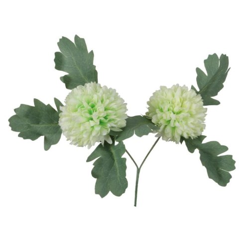 Sztuczna Gałązka Podwójnego Czosnku w Kolorze Zielonym o Długości 57 cm
