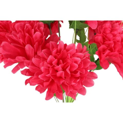 Sztuczny Bukiet 10 Różowych Chryzantem z Trawką - Dekoracja na Wszystkich Świętych