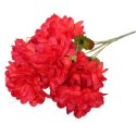 Sztuczny Bukiet 7 Czerwonych Chryzantem - Dekoracja Wszystkich Świętych