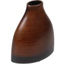 Wazon ceramiczny w kolorze brązowym 19x10x22 cm