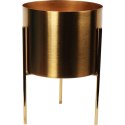 ZŁOTA OSŁONKA METALOWA NA TRZECH NÓŻKACH 17 CM