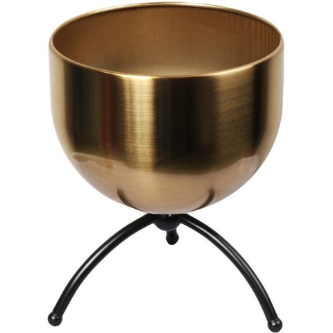 ZŁOTA OSŁONKA METALOWA NA TRZY NOGI 23 CM