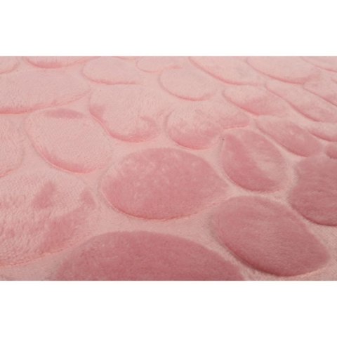Antypoślizgowy Dywanik Łazienkowy z Mikrofibry w Kolorze Pudrowego Różu