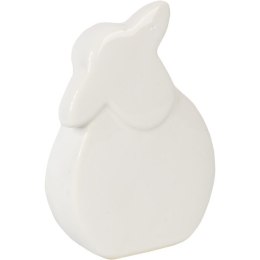 Baranek Wielkanocny z Białej Ceramiki - Elegancka Dekoracja Świąteczna 10cm