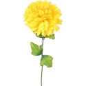 Chryzantema Sztuczna Pojedyncza Żółta - Dekoracja Cmentarna Wysokiej Jakości