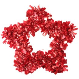 Dekoracja świąteczna Gwiazda do zawieszenia z folii czerwona