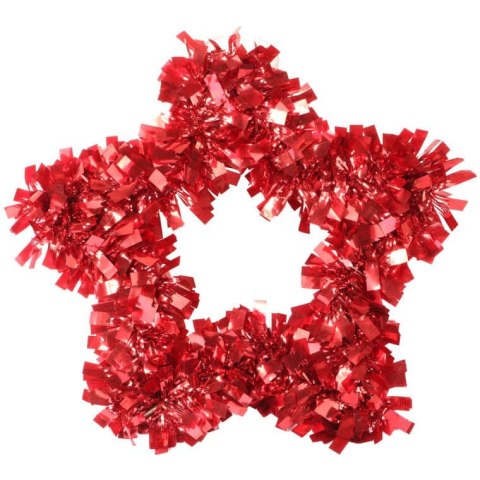 Dekoracja świąteczna Gwiazda do zawieszenia z folii czerwona