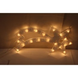 Dekoracyjna Kometa Świetlna z 20 Białymi LED do Powieszenia - Zasilanie Sieciowe