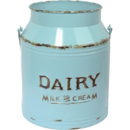 Dekoracyjna Metalowa Kanka Vintage w Kolorze Miętowym 43x18x23 cm