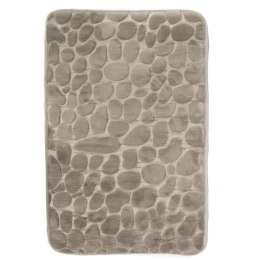 Dywanik Łazienkowy z Mikrofibry z Antypoślizgową Powłoką - Szary, 45x70 cm