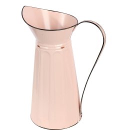 Dzban Dekoracyjny Vintage do Kwiatów Koloru Pudrowego Różu z Efektem Postarzania