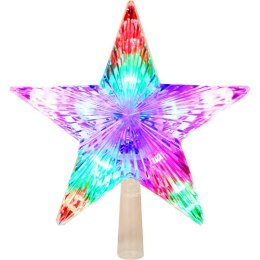 Gwiazda LED na czubek choinki z płynącym multi światłem