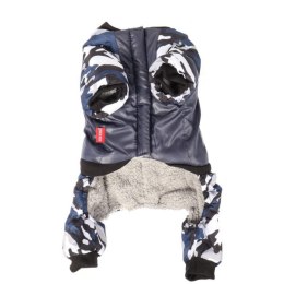 Kombinezon Ochronny dla Psów Średniej Wielkości Moro Grafitowo-Szary, Rozmiar M, Wodoodporny i Ciepły