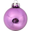 Komplet 12 Fioletowych Bombek Szklanych Mix: Matowe i Błyszczące, Średnica 6 cm