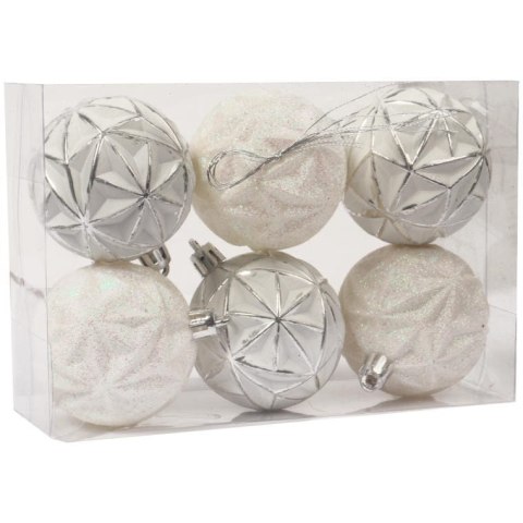 Komplet, 6 bombek plastikowych, SS-6340