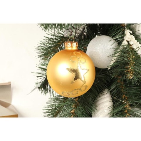 Komplet, 6 bombek szklanych, JN-01001G