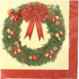 Komplet serwetek papierowych w kształcie wieńca