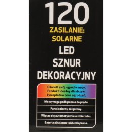 LAMPKI CHOINKOWE 120 LED-SOLARY CIEPŁY BIAŁY