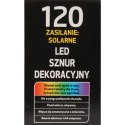 LAMPKI CHOINKOWE 120 LED SOLARY ZIMNY BIAŁY
