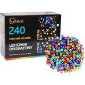 LAMPKI CHOINKOWE 240 LED-SOLARY MULTI